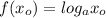 f(x_o)=log_ax_o