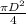 \frac{ \pi D ^{2} }{4}