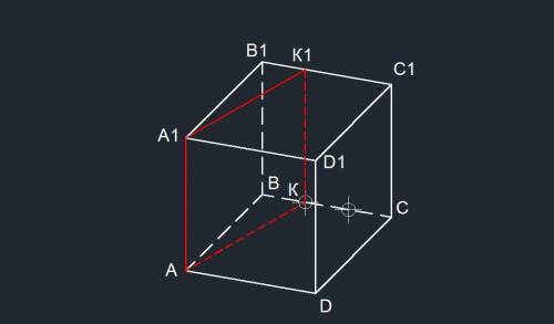 Abcda1b1c1d1 правильная четырехугольная призма, к принадлежит bc, bk : кc=1: 2 1. постройте сечение