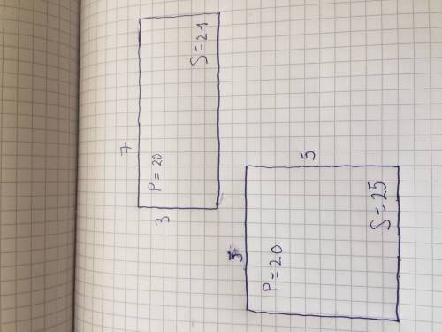 Задан прямоугольник со сторонами 3 см и 7 см. найдите его периметр и площадь. нарисуйте квадрат с та