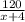 \frac{120}{x+4}