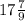 17 \frac{7}{9}