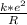 \frac{k*e^2}{R}