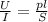 \frac{U}{I}= \frac{pl}{S}