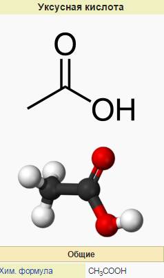 Строение и свойства уксусной кислоты.