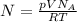 N= \frac{pVN_A}{RT}