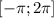 [-\pi;2\pi]