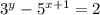 3^{y} - 5^{x+1} =2