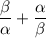 \displaystyle \frac{\beta}{\alpha}+\frac{\alpha}{\beta}