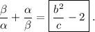 \displaystyle \frac{\beta}{\alpha}+\frac{\alpha}{\beta}=\boxed{\frac{b^2}{c}-2}\phantom{.}.