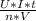 \frac{U * I * t}{n * V}