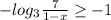 -log_{3 } \frac{7}{1-x} \geq -1