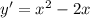 y'= x^{2} -2x