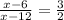 \frac{x-6}{x-12} = \frac{3}{2}