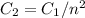 C_{2}=C_{1}/n^2