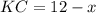 KC=12-x