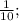 \frac{1}{10} ;