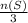 \frac{n(S)}{3}