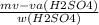 \frac{m v-va (H2SO4)}{w(H2SO4)}