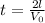 t= \frac{2l}{V_0}