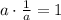 a\cdot \frac{1}{a}=1