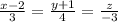 \frac{x-2}{3}= \frac{y+1}{4}= \frac{z}{-3}