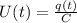 U(t) = \frac{q(t)}{C}