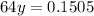 64y=0.1505