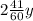 2 \frac{41}{60}y