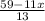 \frac{59 - 11x}{13}