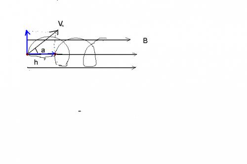 (подробно, если необходимо с рисунком): заряд q влетает в магнитное поле со скоростью v0(vнулевое) п