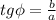 tg\phi= \frac{b}{a}