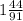 1 \frac{44}{91}