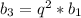 b_3=q^2*b_{1}