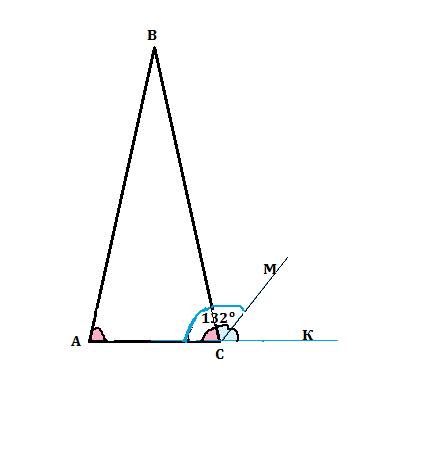 Если биссектриса внешного угла равнобедренного треугольника abc при основании ac образует с основани