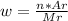 w= \frac{n*Ar}{Mr}