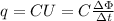 q=CU=C \frac{\Delta\Phi}{\Delta t}