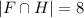 |F\cap H|=8