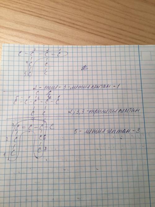 Решить ,надо назвать связь: ch3-ch(c2h5)-c(c2h5)=ch2 ch3-ch2-c(ch3)(ch3)-ch(ch3)(ch3) ch(c2h5)=ch-ch