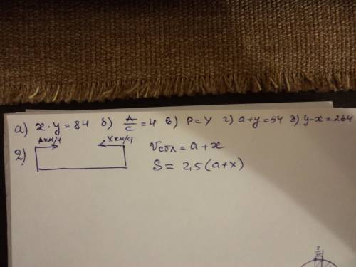 Вообще не могу разобраться(( №1 а) произведение чисел х и у равно 84 б) частное от деления числа а н