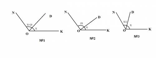 Решите с уравнения .угол nok равен 120˚,od-луч,проведенный внутри него.сколько градусов содержит уго