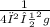 \frac{1}{4 π^{2} ν^{2} g}