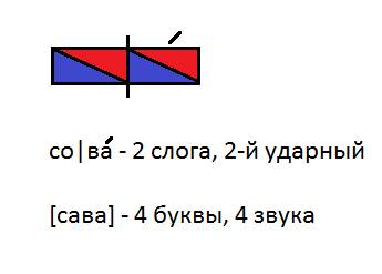 Как сделать схему звуков языка из слова сова