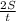 \frac{2S}{t}