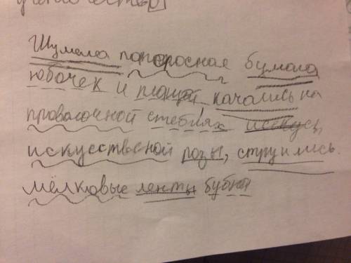 Разберите по членам,составьте его схему и объясните постановку знаков препинания. шумела папиросная