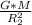 \frac{G*M}{ R_{2} ^{2} }