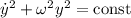 \dot y^2+\omega^2 y^2=\mathrm{const}