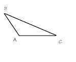 Начертите треугольник abc так, чтобы a был тупым