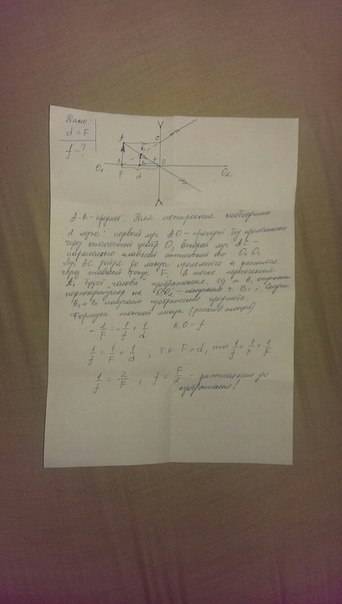 Светящаяся точка находится в фокусе рассеивающей линзы. на каком расстоянии от линзы находится изобр