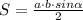 S= \frac{a\cdot b\cdot sin \alpha }{2}